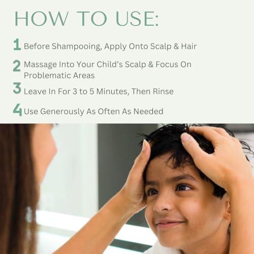 Yobee Calm & Comfort Scalp Mask for Kids & Teens - Soothing Hair Treatment, Sensitive Skin Friendly, 4 fl oz