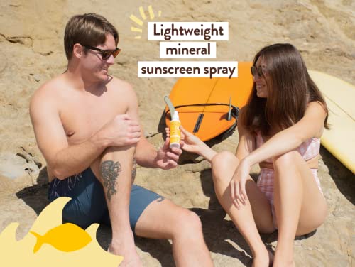 Mineral Sunscreen Spray SPF 30 for Face & Body - Water-Resistant Zinc Oxide, Fragrance-Free