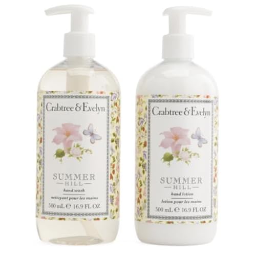 Crabtree & Evelyn Summer Hill Hand Wash and Hand Lotion 2-Pack Set