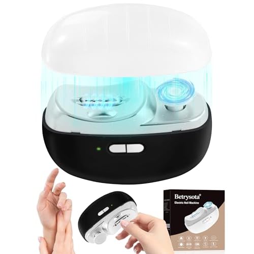 Electric Nail Clipper Upgraded 3 in 1 Automatic - with Polishing, Dust Storage & LED Light, Nail File Toenail Trimmer, Gifts for Women Men Mom Her Him Kids Adults Senior Baby Teacher Students
