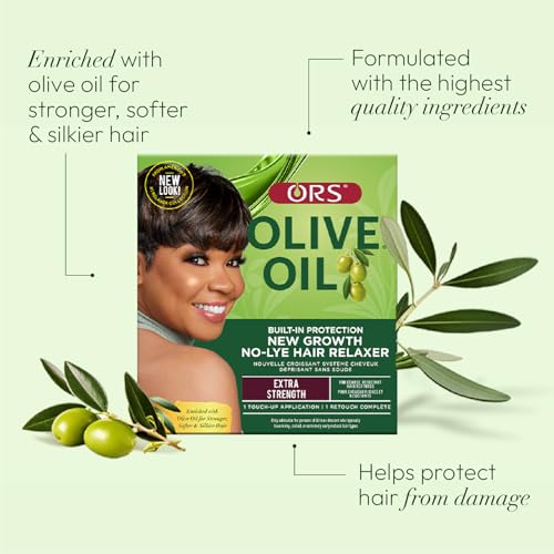 ORS Olive Oil Build-In Protection New Growth No-Lye Hair Relaxer - Extra Strength (1)