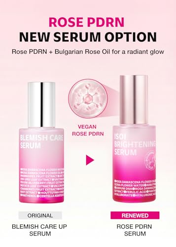 ISOI Rose PDRN Serum with Bulgarian Rose Oil 1.18 Fl Oz - Radiance Face Serum