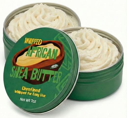 Whipped Shea Butter for Body, Skin & Hair - 2 Pack (14oz) - Natural Moisturizer for Eczema & Stretch Marks