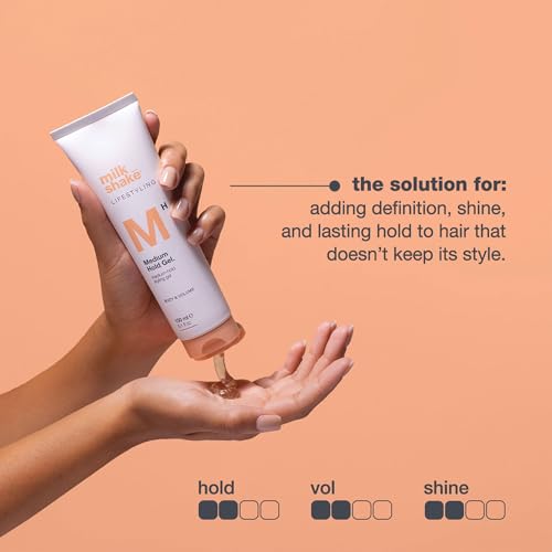 Medium Hold Hair Gel for Styling, Adds Shine & Definition - 5.1 Fl Oz