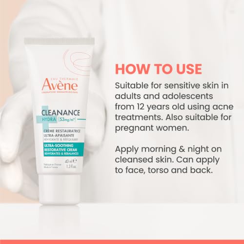 Avène Cleanance Hydra Soothing Cleansing Cream 1.3 oz - Sensitive Skin Formula