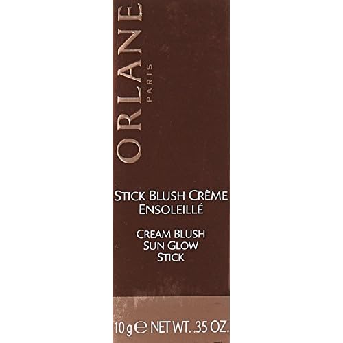 ORLANE PARIS Cream Blush Sun Glow Stick - Bright Pink Rose - Velvety Blush Cream Made with Made with Hyaluronic Acid, Aloe, and Vitamin E (9g)