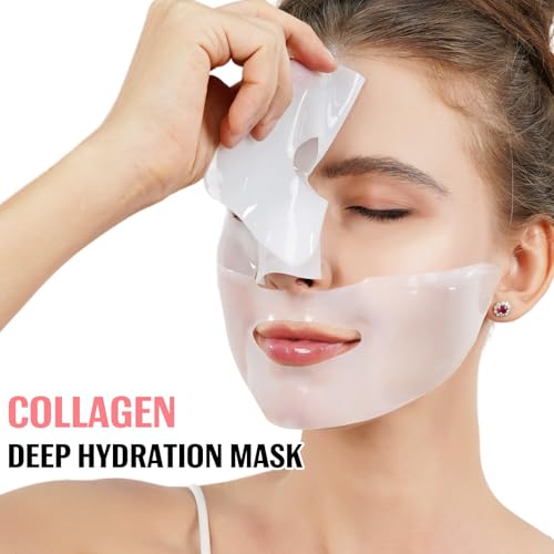 Collagen Hydrogel Sleeping Mask - Deep Hydrating & Firming Overnight Facial Treatment, Visibly Plumps Skin & Improves Appearance of Fine Lines