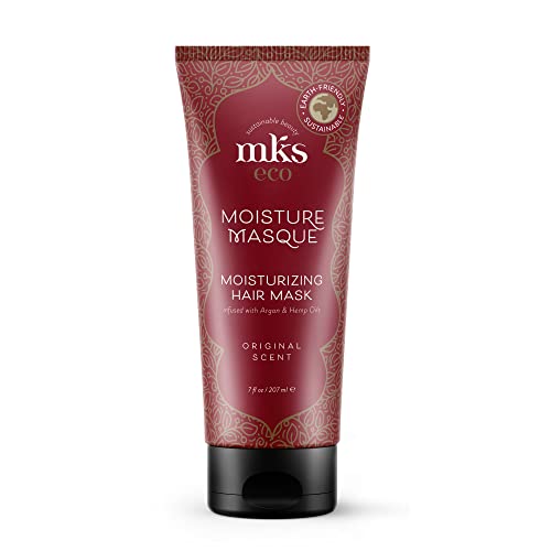 Earthly Body MKS eco Moisture Masque, Original Scent - 7 oz - Hydrating Hair Mask - Revitalizes Dry, Damaged & Distressed Hair - With Moroccan Argan Oil, Hemp Seed Oil - Vegan & Cruelty Free