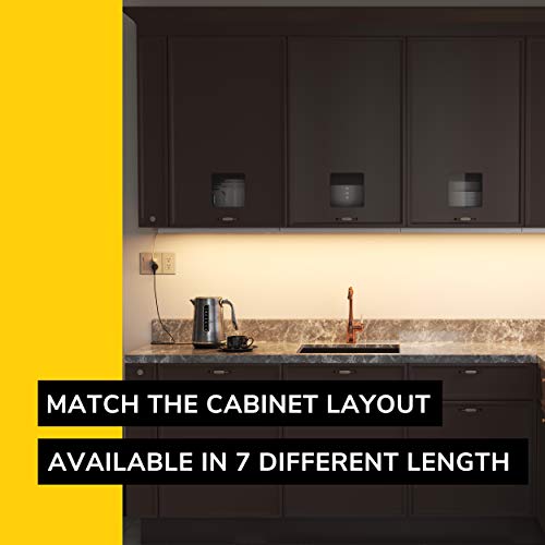 GETINLIGHT 24-Inch Linkable LED Under Cabinet Light - White, 3-CCT, Hardwired/Plug-in