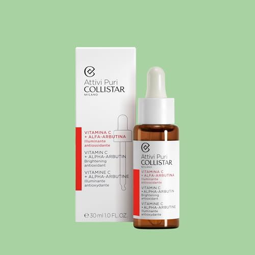 Collistar Vitamin C & Alpha Arbutin Face Serum for Brightening & Anti-Aging, Sensitive Skin, 30ml
