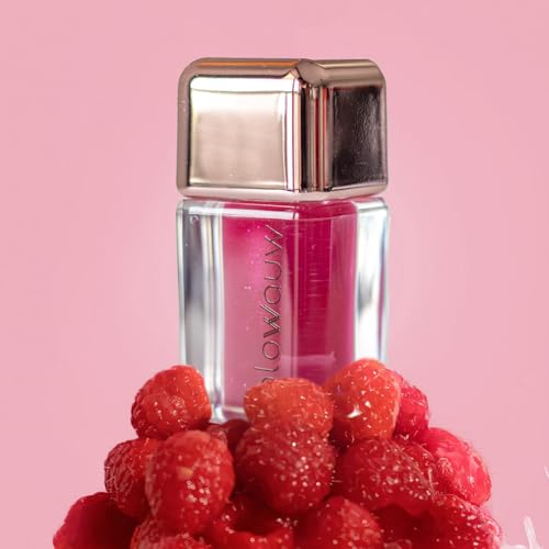 Raspberry Lip Oil ? Hydrating Tinted Gloss for Soft, Nourished Lips | Lightweight, Non-Sticky, High-Shine Finish with Natural Rosy Tint | Compact, Travel-Friendly, Vegan & Cruelty-Free