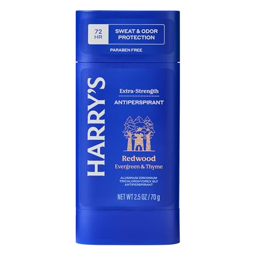 Harry's Extra-Strength Antiperspirant Deodorant for Men Redwood Pack of 6 - 72H Sweat & Odor Control