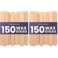 Tress Wellness - Waxing Sticks for Hair Removal - Premium Splinter-Free Wooden Sticks for Waxing, Wax Stick for Body and Face Waxing,150 Wax Sticks (Pack of 2)