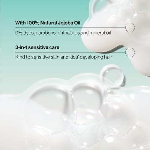 Kids 3-in-1 Shampoo Conditioner & Body Wash Pack of 4 - Hypoallergenic Tear-Free