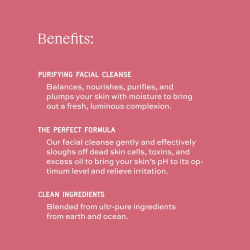 Aleavia Purifying Facial Cleanse ? Fragrance-Free Organic & All-Natural Prebiotic, Vegan Face Wash ? Nourish your Healthy Skin Microbiome ? 8 oz. (New Formula)