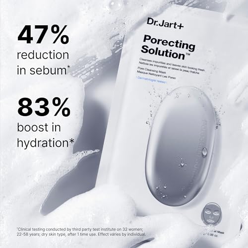 Dr.Jart+ Dermask Pore-Refining Charcoal Face Mask Set - 5 Pack for Oily Skin