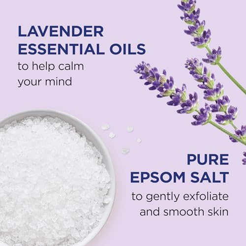 Dr Teal's Lavender Epsom Salt Body Scrub 16oz Pack of 3 - Relaxing & Moisturizing
