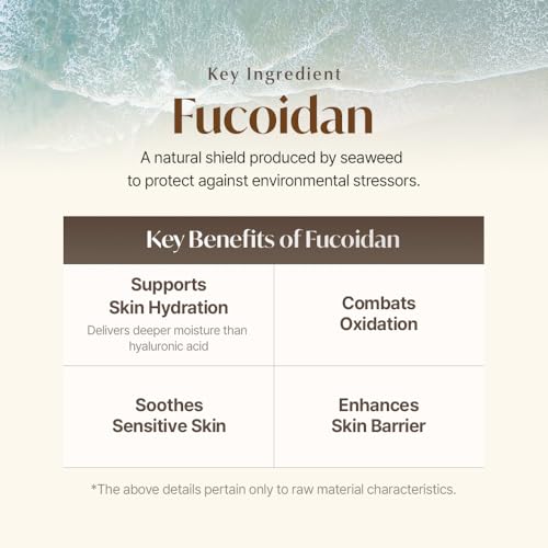 ONUL31 Fucoidan Satin Essence Toner?Korean Facial Toner with 4% Hawaiian Sea Water & Niacinamide, Alcohol Free, Hydrating, Soothing, Gentle 6.76fl.oz.