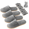 Disposable Spa Slippers 2-6 Pairs Large Grey for Premium Guests