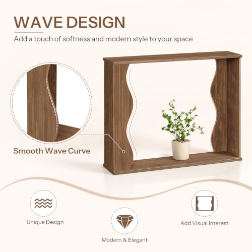Narrow Entryway Table with Storage - 39.4 Inch Console Table for Small Spaces