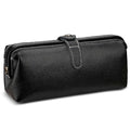 Travel leather makeup bag, waterproof mini makeup box, small travel storage bag