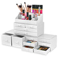 Sorbus Large Makeup Organizer White Deluxe - 12 Drawer Jewelry & Cosmetic Storage