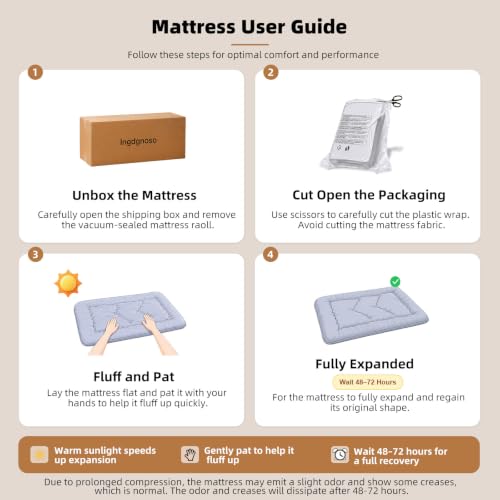 Japanese Floor Mattress Twin Green 3.5-Inch Thick Futon Tatami Mattress