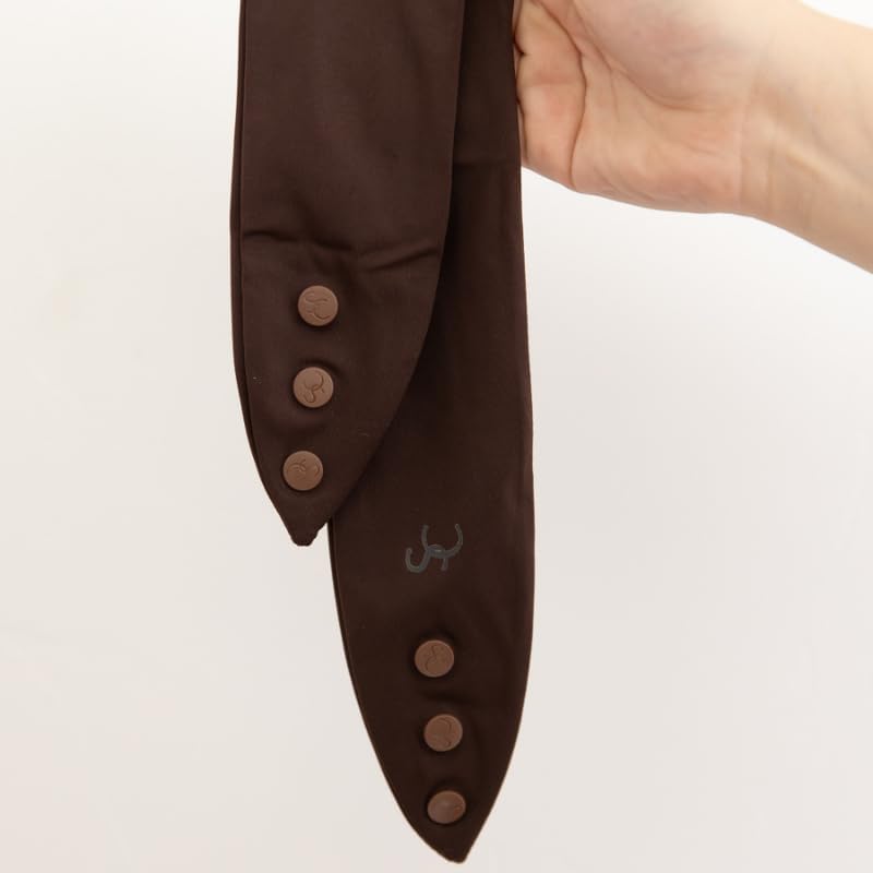 SwirlyCurly Women’s Brown No-Slip Adjustable Turban Headband for Curly & Natural Hair - Pack of 1