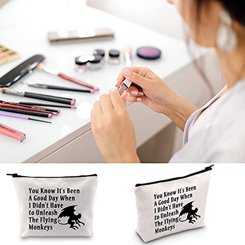 BLUPARK Wizard Gift Flying Monkeys Makeup Bag You Know It's Been A Good Day Unleash The Flying Monkeys Cosmetic Bag (It's Been A Good Day)