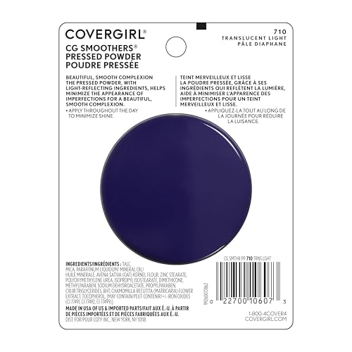 COVERGIRL Smoothers Pressed Powder, Translucent Light, 0.32 oz (Packaging May Vary) (Pack of 2)