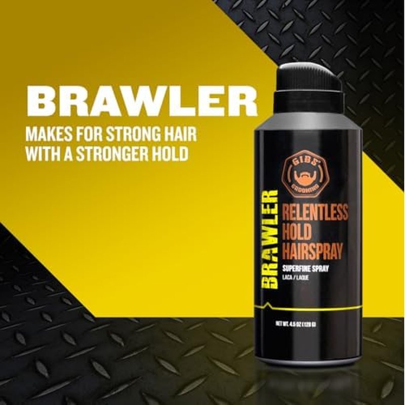 GIBS Grooming Brawler Bantamweight Hairspray, 4.5oz