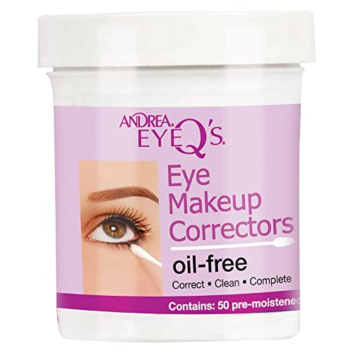 Oil-Free Eye Makeup Corrector Swabs - Pre-Moistened Cotton Swabs, Pack of 6 (300 Count)