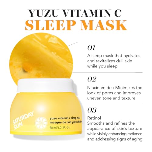Vitamin C Brightening Skincare Set - Hydrating Toner, Eye Cream & Sleep Mask