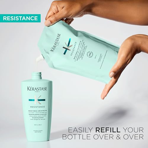 KÉRASTASE Resistance Strengthening Shampoo for Damaged Hair 16.91 Fl Oz