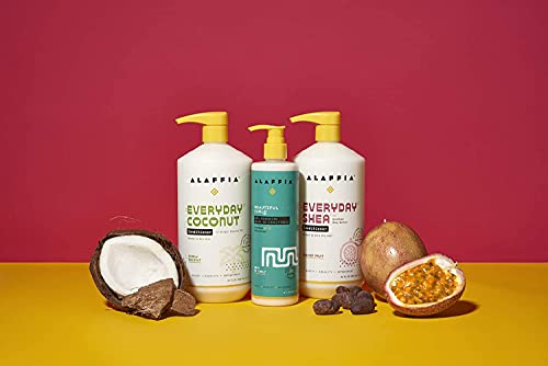 Alaffia Vanilla Mint Shea & Coconut Oil Shampoo & Conditioner Set - 64 Fl Oz