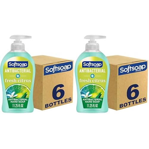 Softsoap Antibacterial Liquid Hand Soap,Fresh Citrus Scent Hand Soap,11.25 Ounce,(Pack of 12)