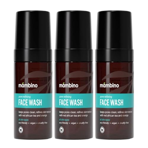 2-Pack Foaming Facial Cleanser with Organic Orange & Tea - Gentle Pore Refiner