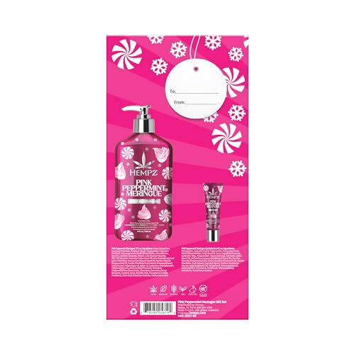 Hempz Pink Peppermint Lip Balm - Hydrating Seasonal Mint & Marshmallow Flavor