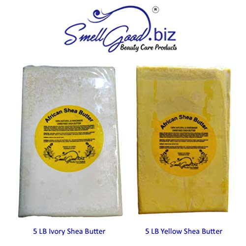 Shea Butter Raw Unrefined 80 Ounce - Pure Yellow Body Moisturizer for Skin & Hair - Pack of 1