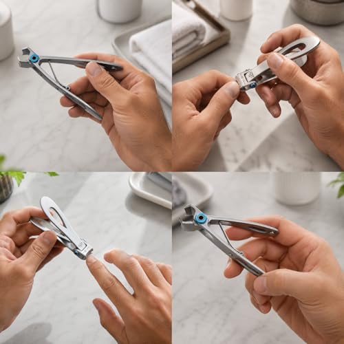 Premax Classic Nail Clipper with Ring Lock System - Made in Italy Stainless Steel Manicure Tool