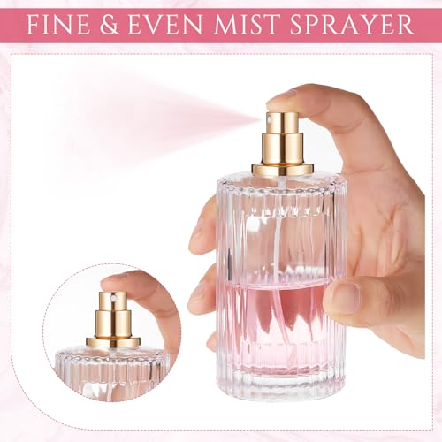 12 Pack 100ml Refillable Perfume Bottles with Gradient Colors - Travel & Makeup