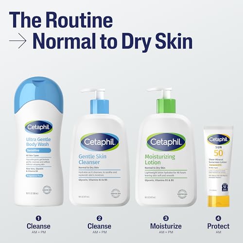 Fragrance-Free Cetaphil Moisturizing Face & Body Lotion - 2oz Travel Pack of 12