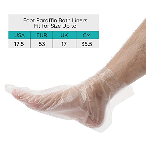 Segbeauty Extra Large Paraffin Wax Foot Liners 400pcs Thick + Sticker Set