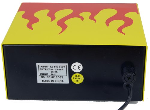 DC Power Supply 1.5-15V 2A for Tattoo Machines and Electronics