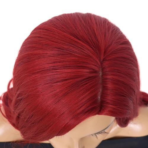 Red Long Body Wave Wigs for Women - 23 Inch Cosplay & Fashion