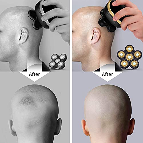 Electric Shaver Replacement Head 6D Floating Blades for Bald Men Mix