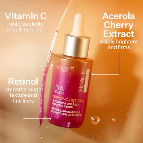 StriVectin Super-C Retinol & Vitamin C Face Serum 1 Fl Oz – Brighten & Correct