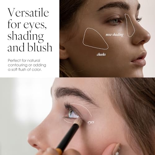 AmeliSeoul Charcoal Brown Longwear Single Eyeshadow - High-Pigment, Crease-Free, Blendable - 1.7g