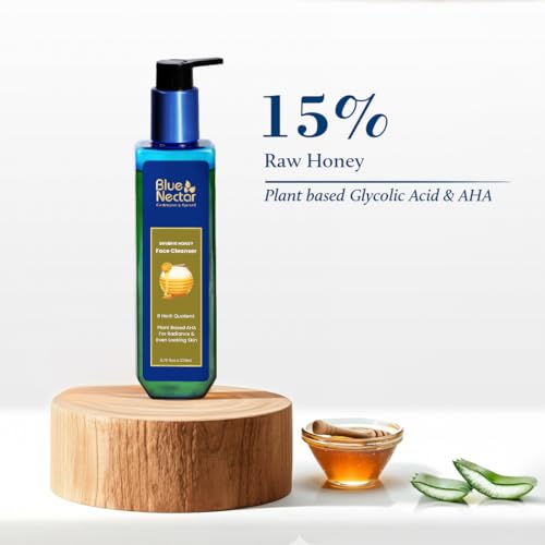 Ayurvedic Honey & Aloe Vera Face Wash for All Skin Types - 6.76 Fl Oz - Pack of 1