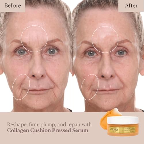 Collagen Cushion Pressed Serum - Anti-Aging Face Cream with Retinol & Peptides